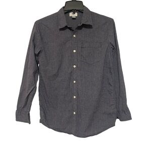 Old Navy Boys Blue Button Down Collar Formal Long Sleeve Shirt - Size 14-16 BOYS